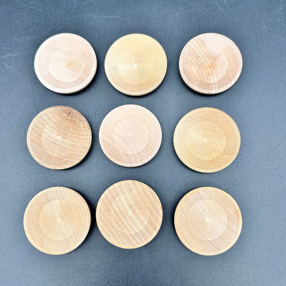 Woodcraft Miniature Plates Bowls Buckets 1.5” (smalls) - Picture 2 of 7